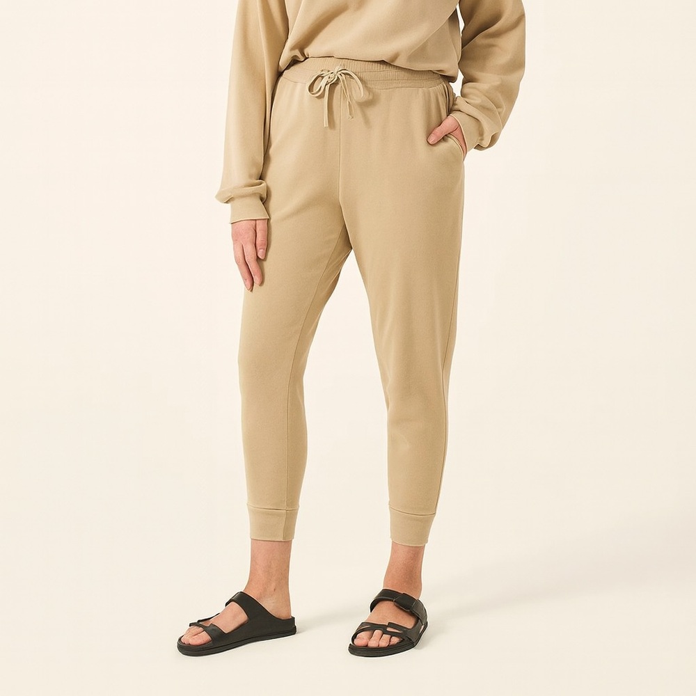 FRAME Easy Sweat‎ Jogger Pants Vintage Camel Women’s Size Medium Organic Cotton